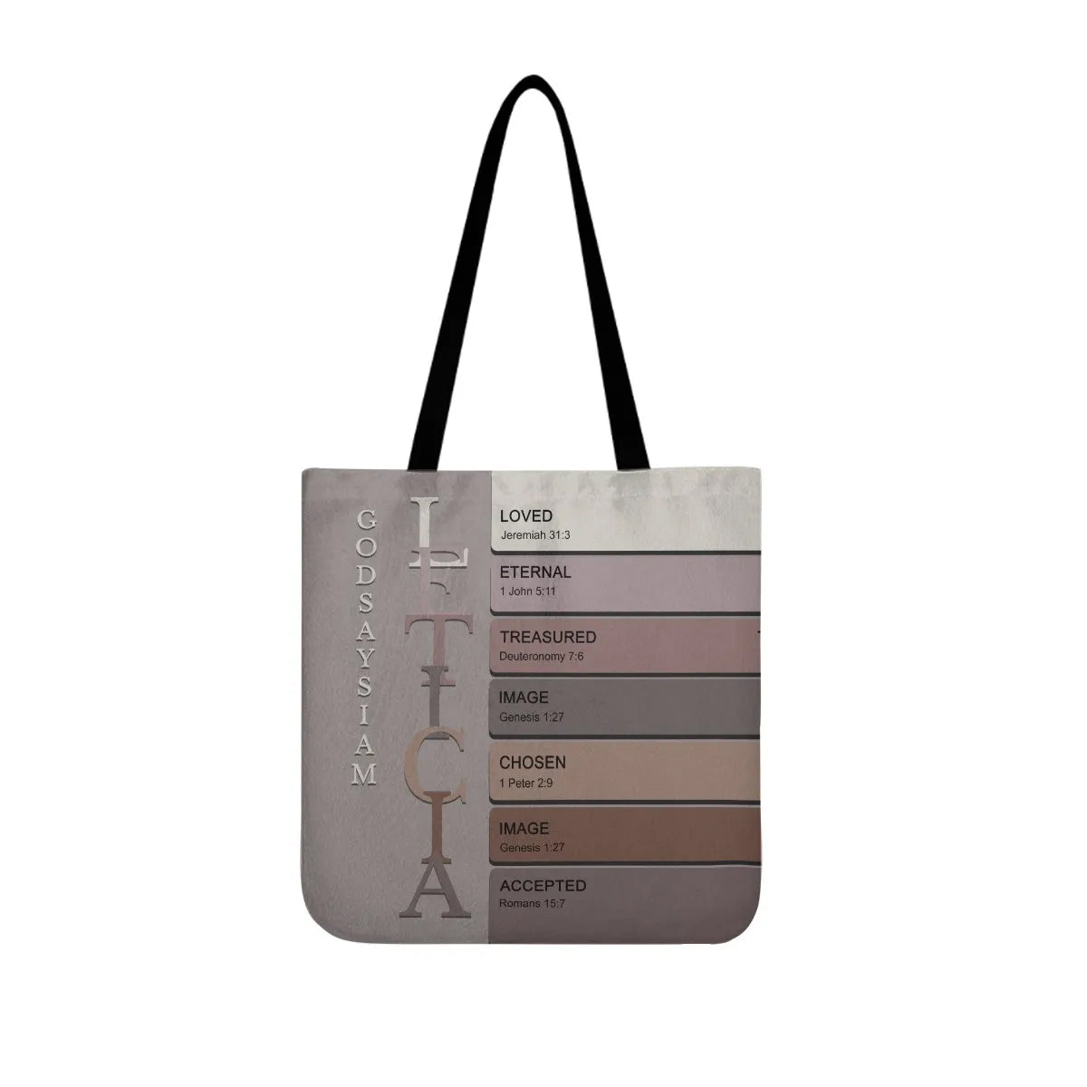 God Says I Am Custom Name Cosmetic Bag
