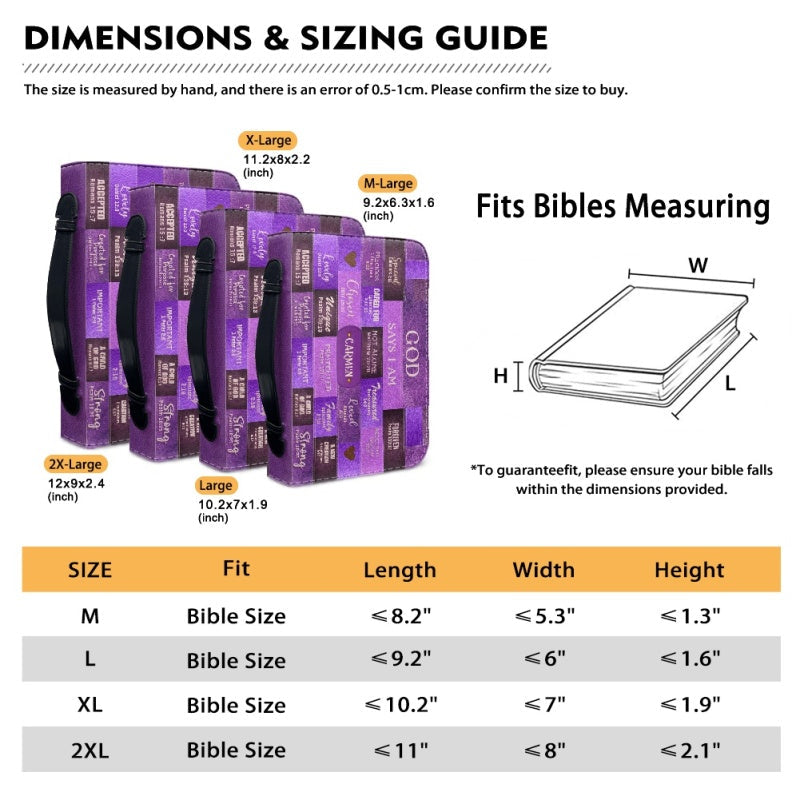 Personalized God Says I Am Purple Bible Cover