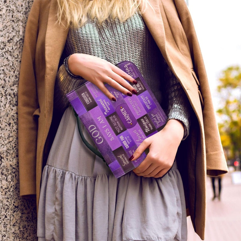 Personalized God Says I Am Purple Bible Cover