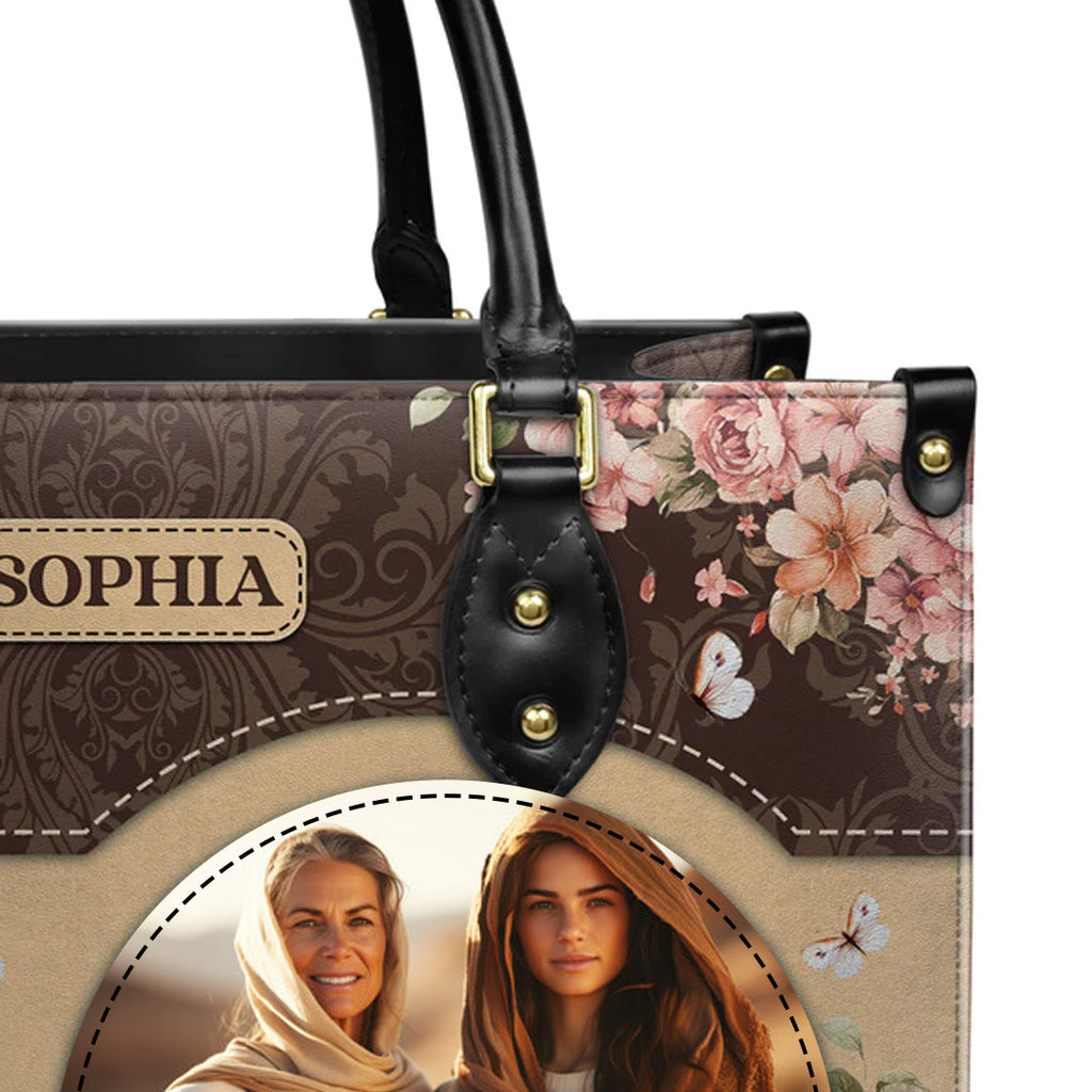 Be Still And Know Psalm 46:10 Leather Handbag