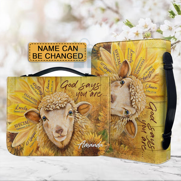 Personalized God Says You Are Sheep Bible Cover