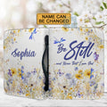 Personalized Be Still Floral Bible Cover