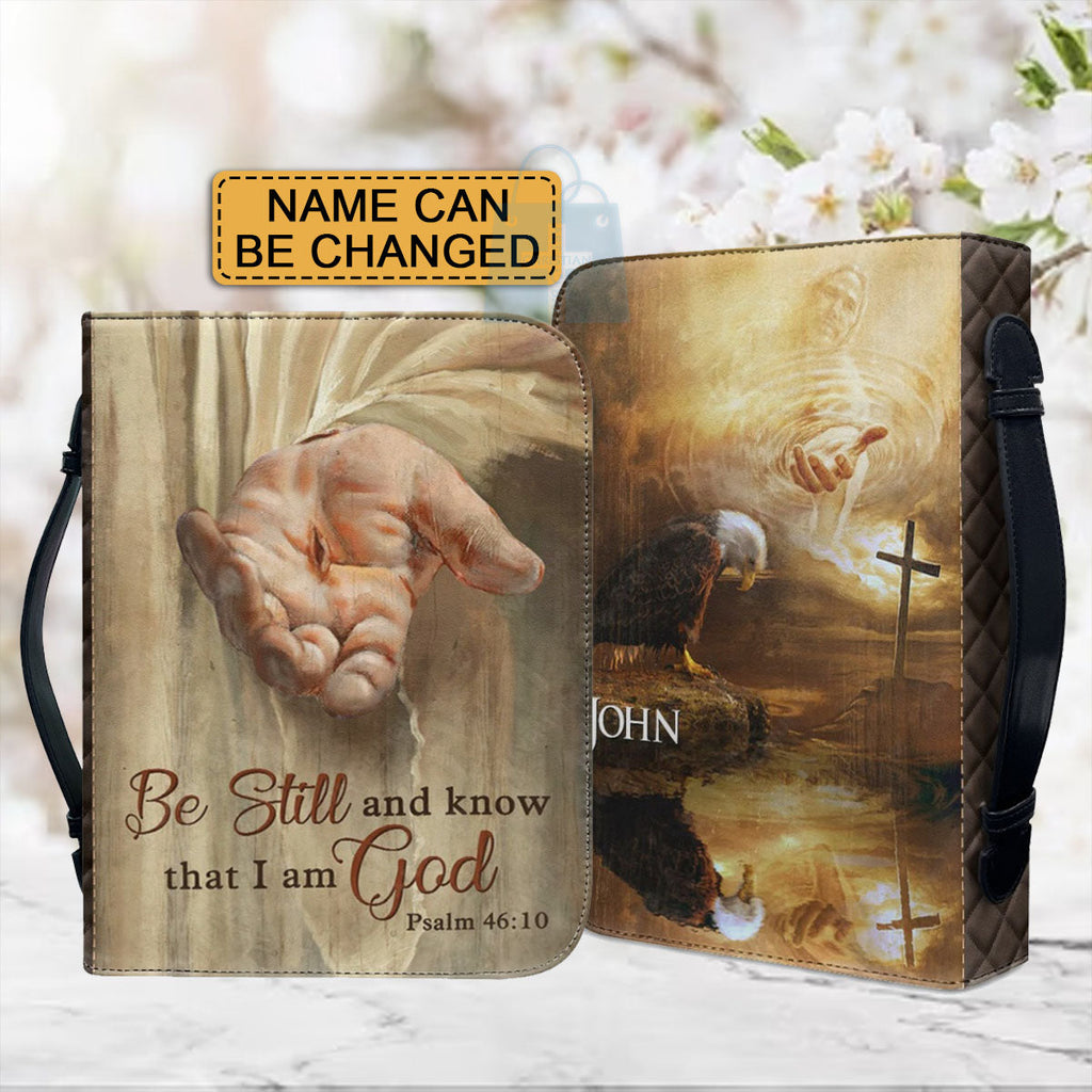 Personalized "Be Still" Eagle Bible Cover