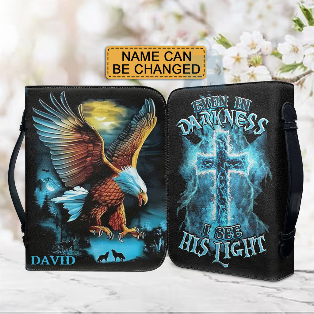 Personalized Eagle Bible Cover with Custom Name