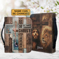 Personalized Philippians 4:13 Lion Bible Cover