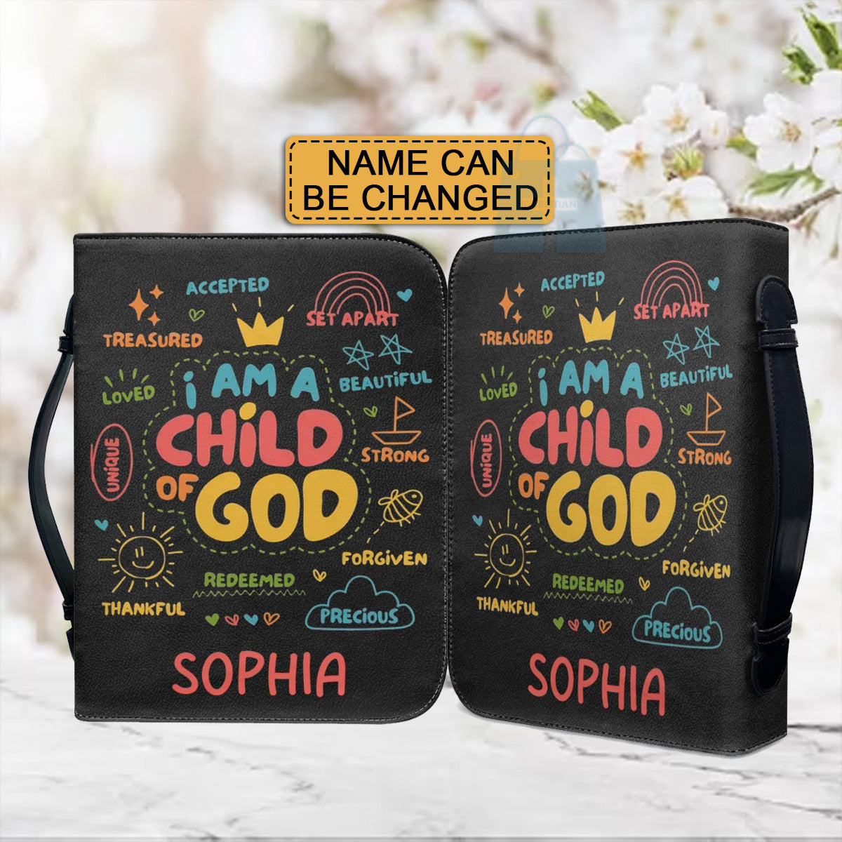 Personalized I Am Child of God Bible Cover
