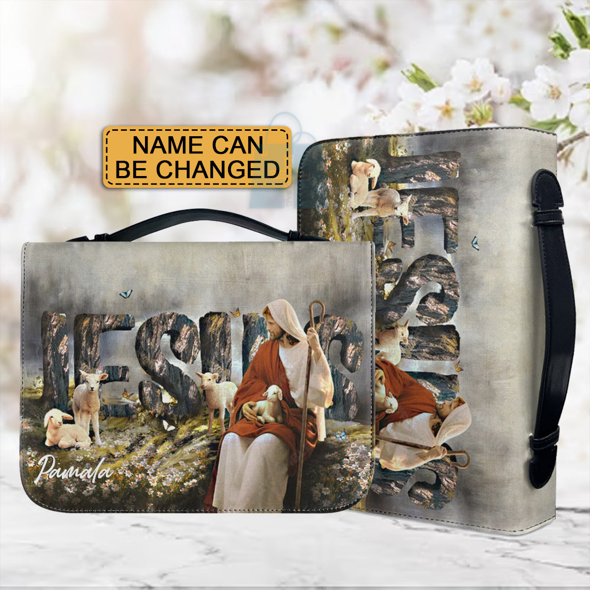 Personalized Jesus Sheep Bible Cover