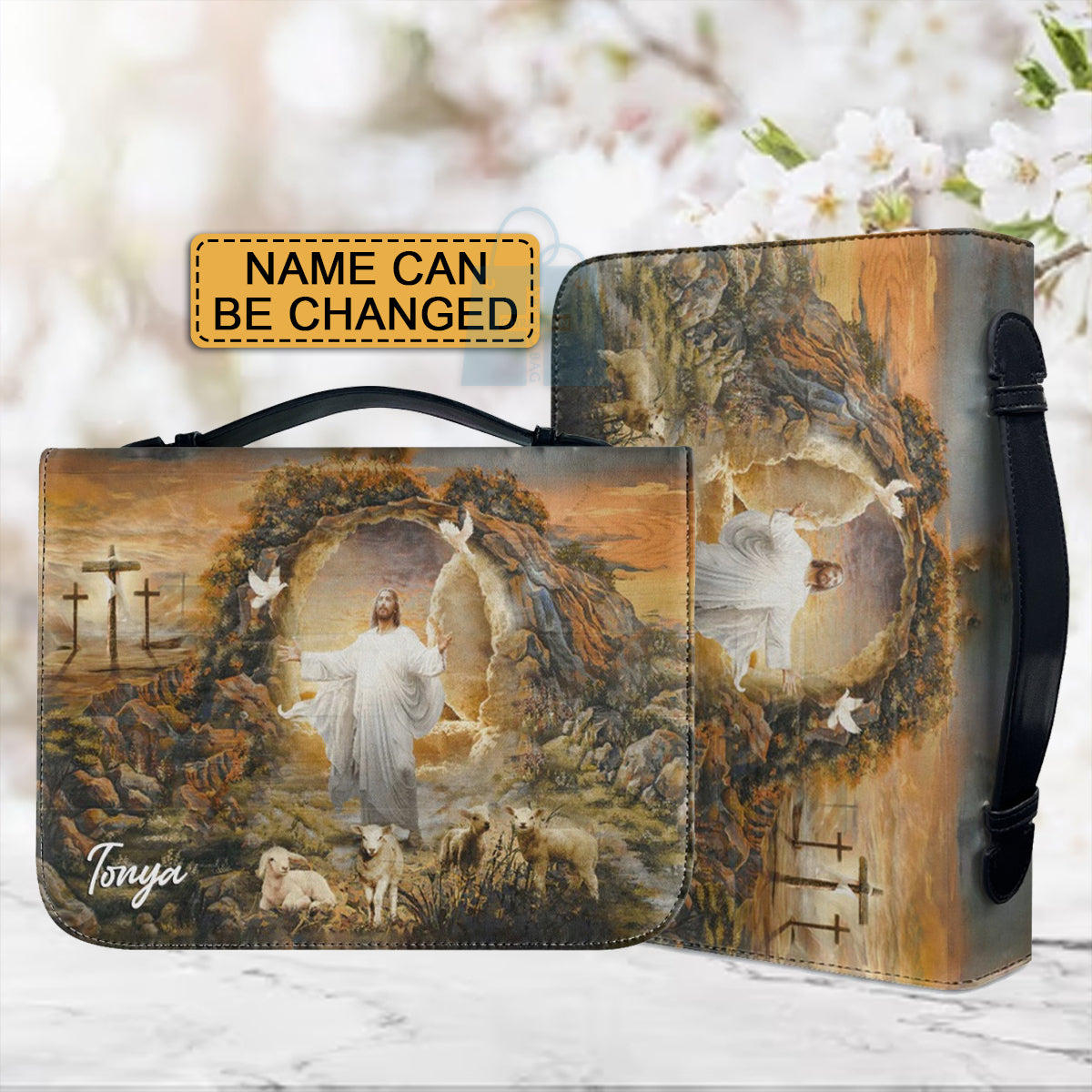Personalized Christian Leather Bible Cover
