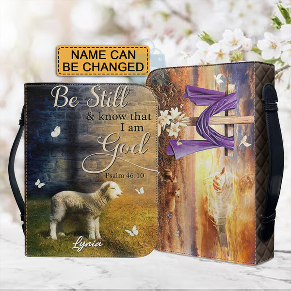 Be Still and Know Personalized Bible Cover