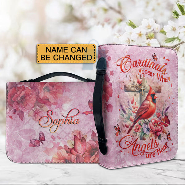 Personalized Cardinals & Angels Bible Cover