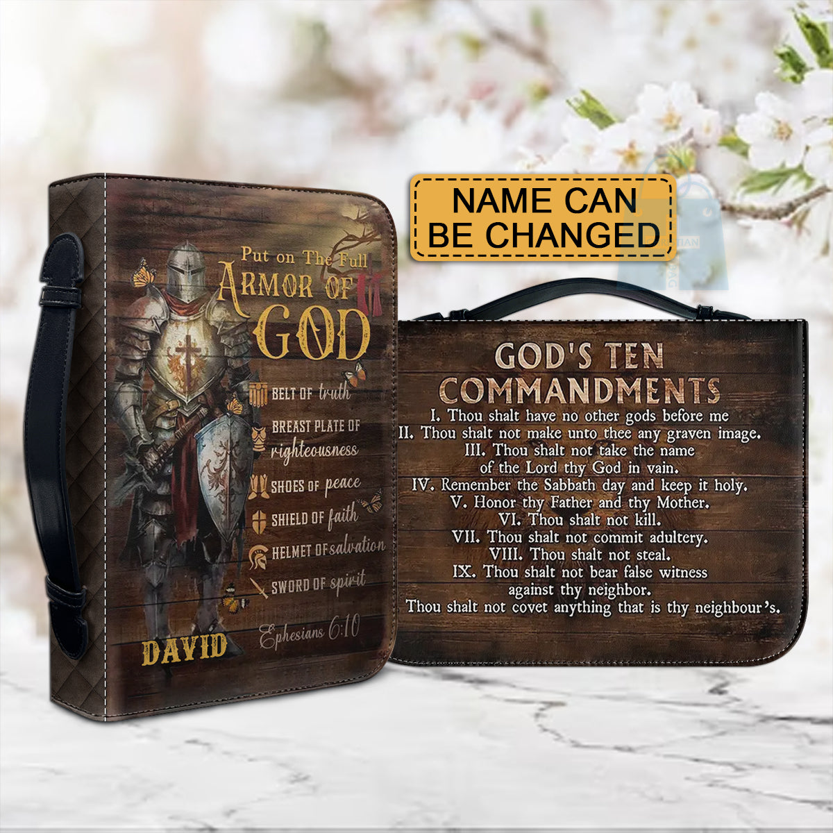 Personalized Armor of God Bible Cover