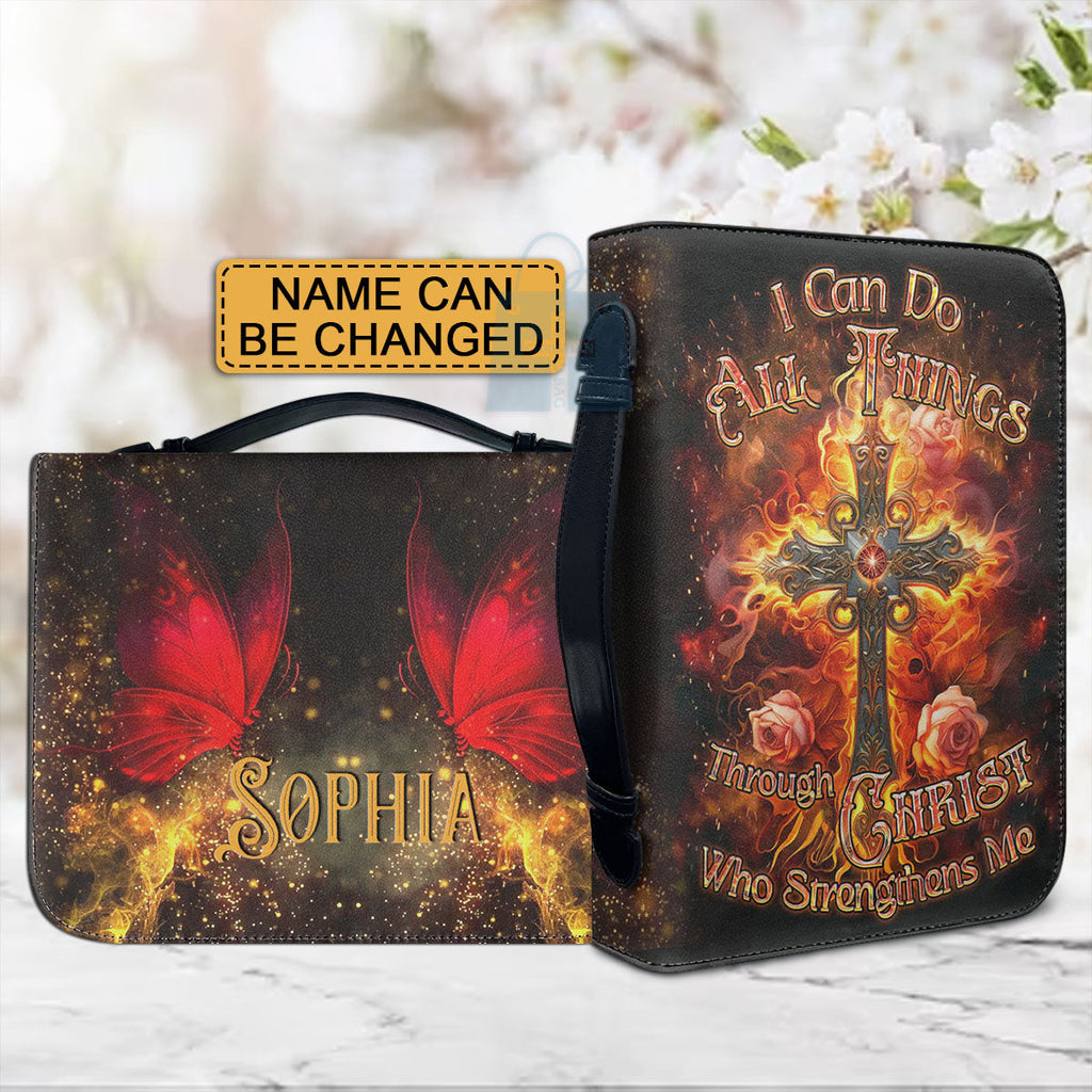 Personalized I Can Do All Things Bible Cover