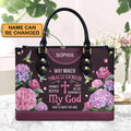 Way Maker Hummingbird Monogram Leather Handbag