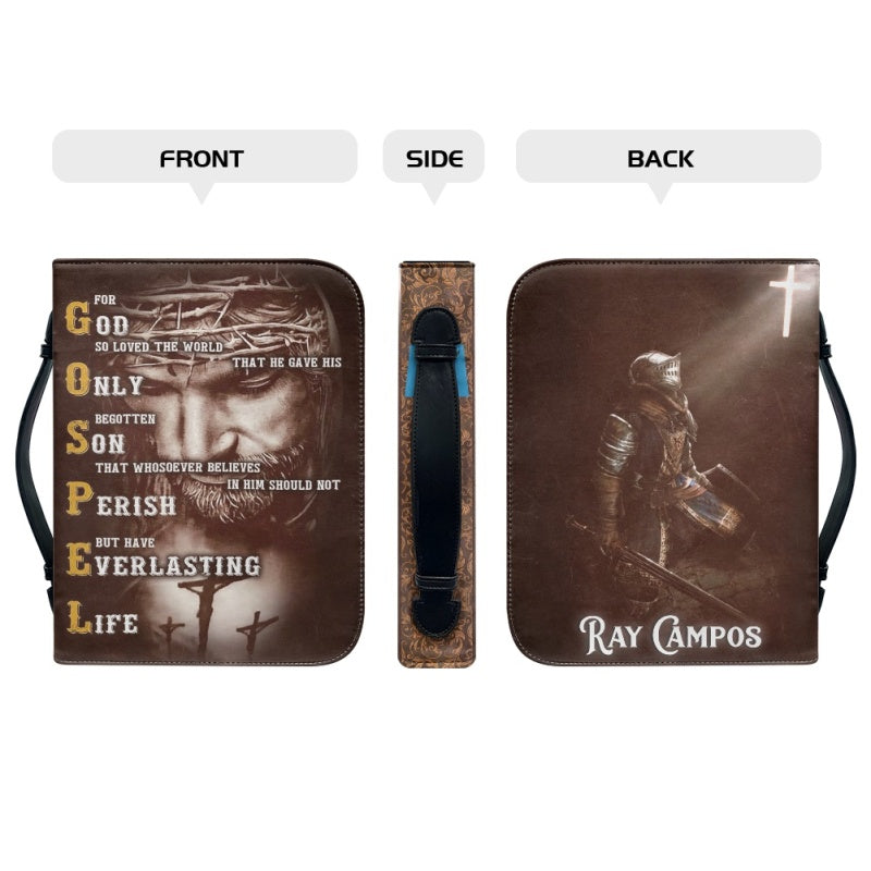 Personalized Christ Cross Bible Cover