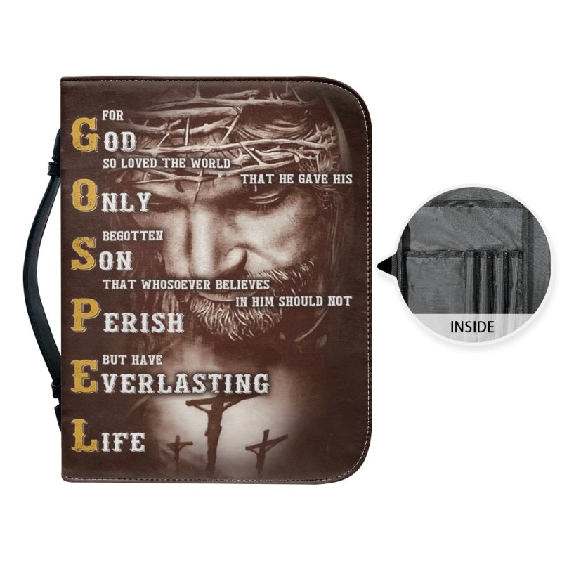 Personalized Christ Cross Bible Cover