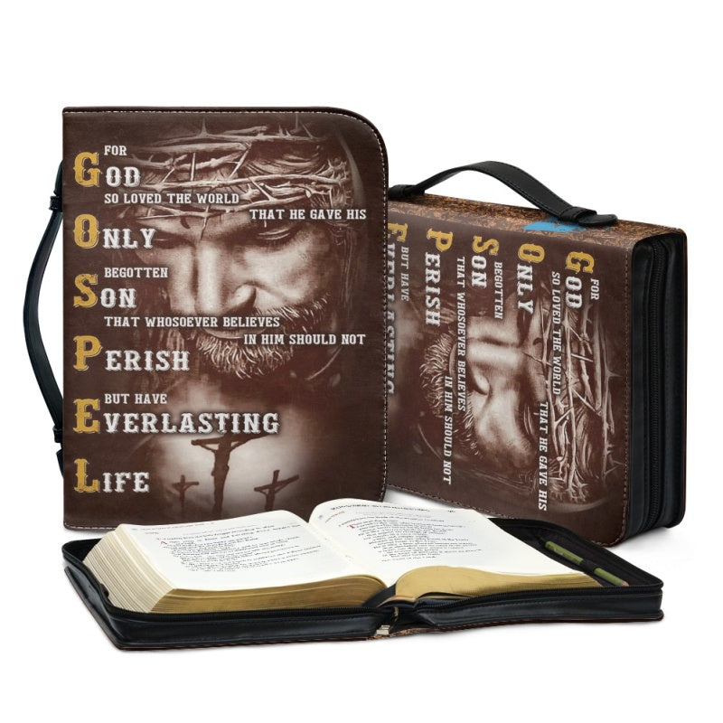 Personalized Christ Cross Bible Cover