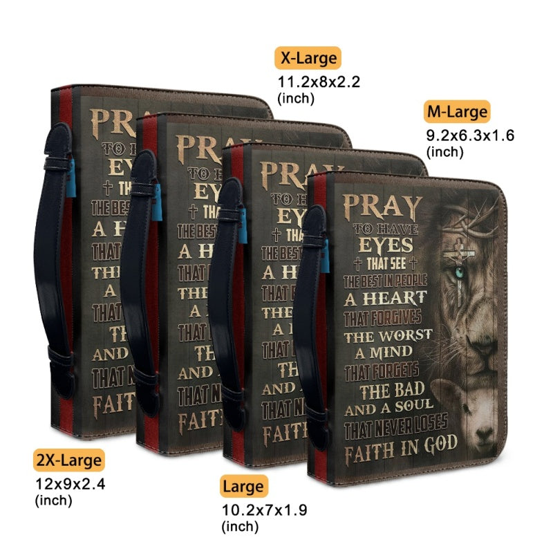Personalized Lion & Cross Warrior Bible Cover