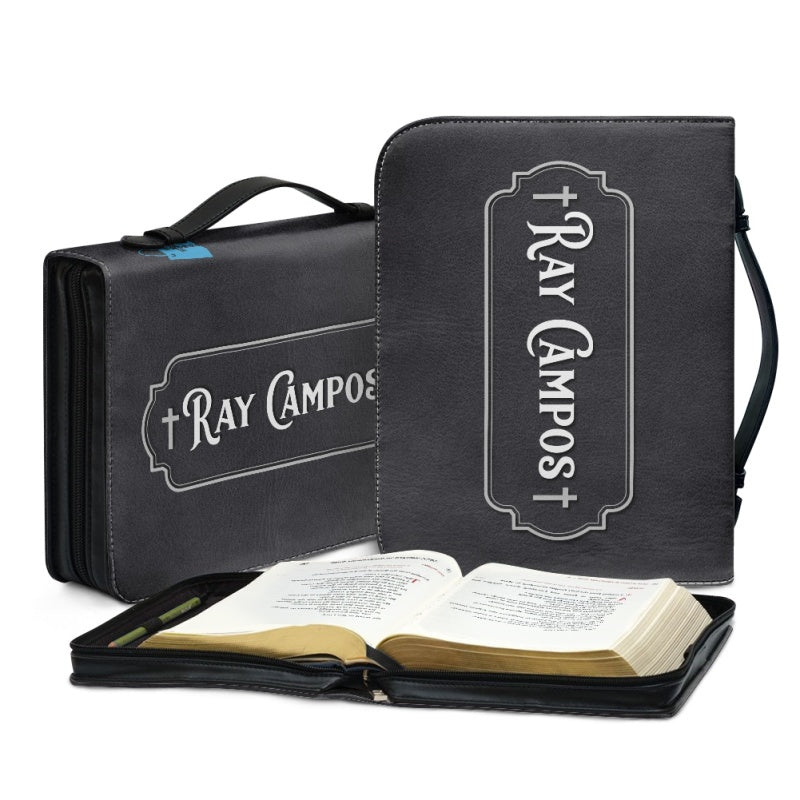 Personalized Warrior Lion Cross Bible Cover