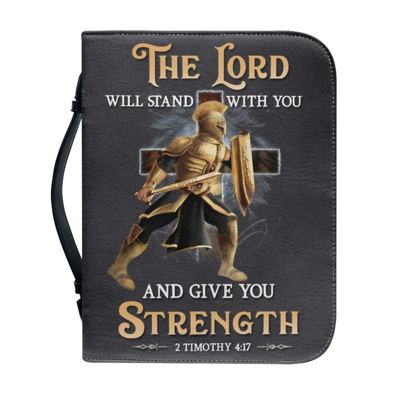 Personalized Warrior Lion Cross Bible Cover