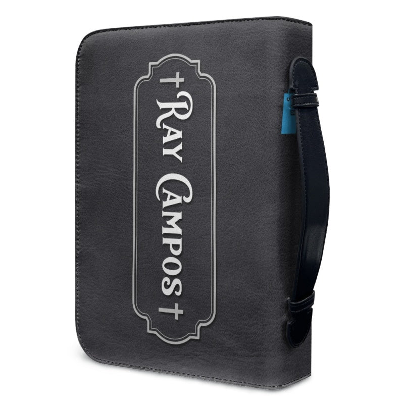 Personalized Warrior Lion Cross Bible Cover