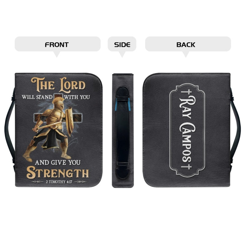 Personalized Warrior Lion Cross Bible Cover