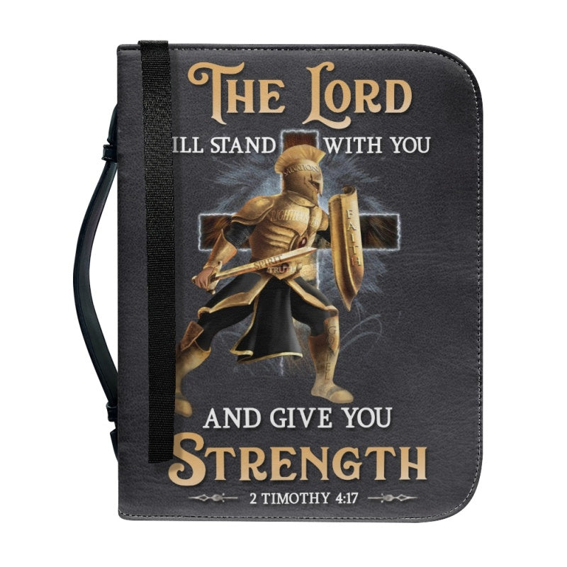Personalized Warrior Lion Cross Bible Cover