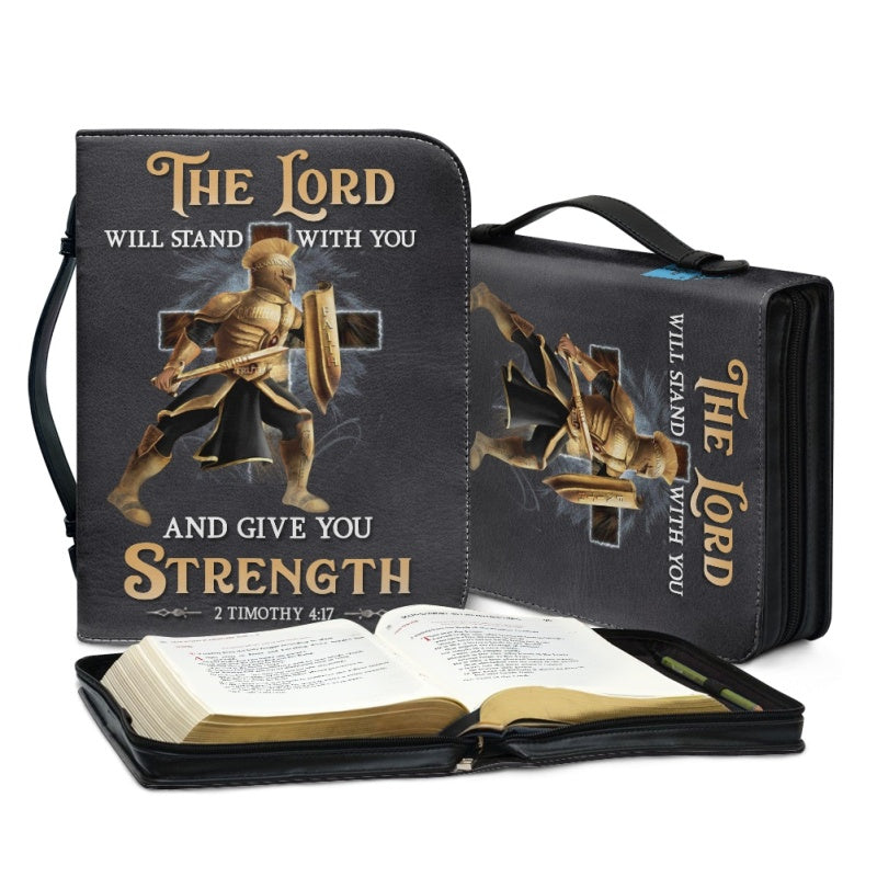 Personalized Warrior Lion Cross Bible Cover