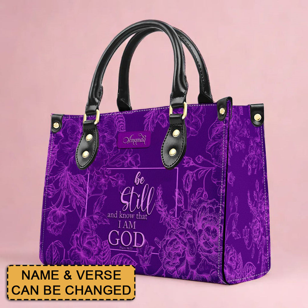 Personalized Christian Leather Handbag