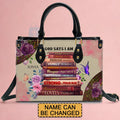 Personalized Scripture Leather Handbag