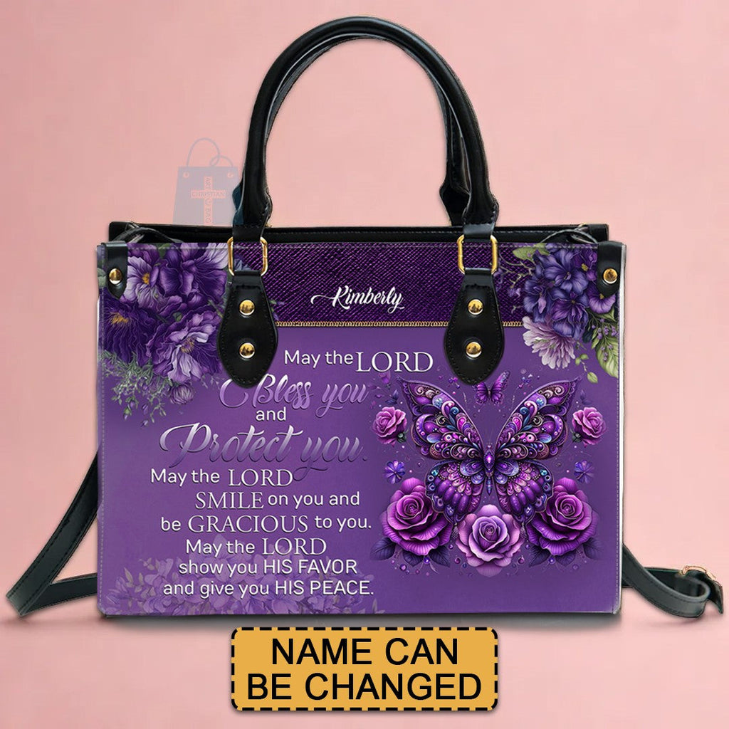 Custom Engraved Christian Leather Handbag