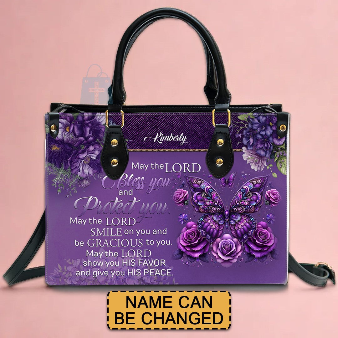 Custom Engraved Christian Leather Handbag