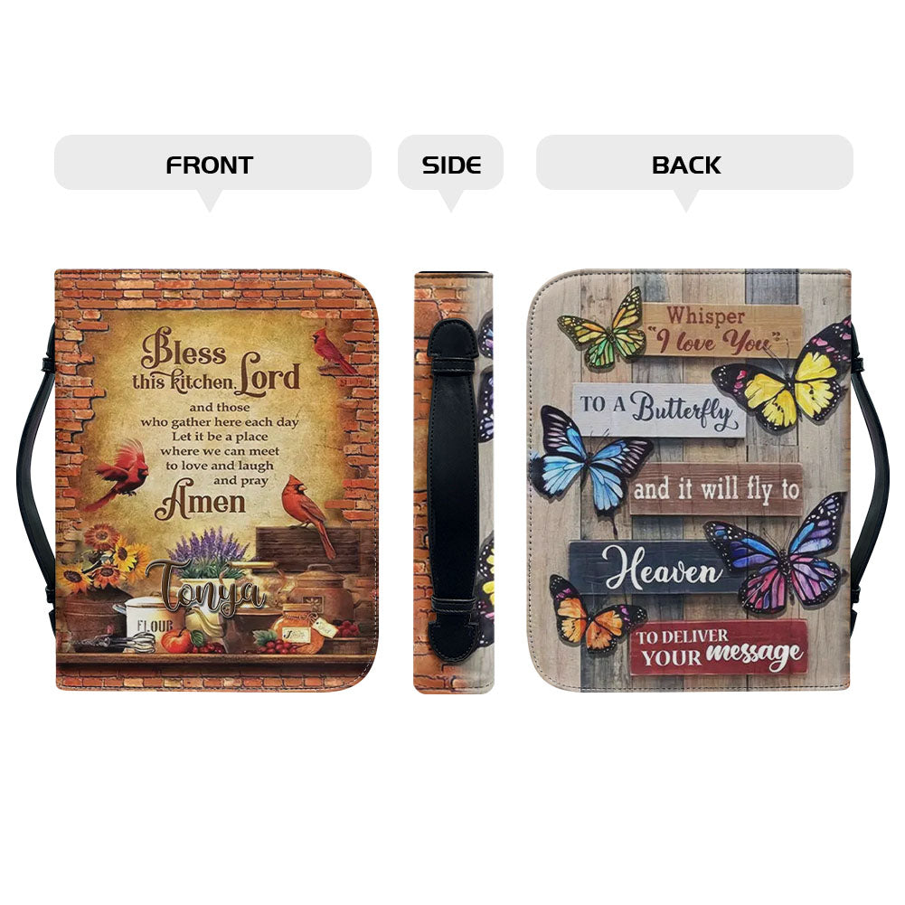 Personalized Bless This Kitchen Lord Bible Cover