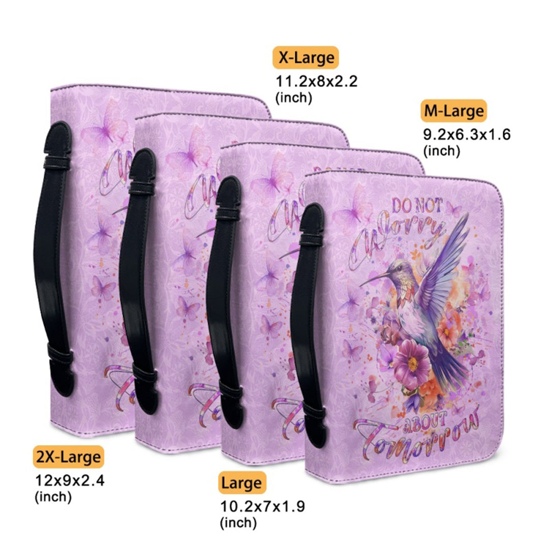 Personalized Purple Hummingbird Bible Cover