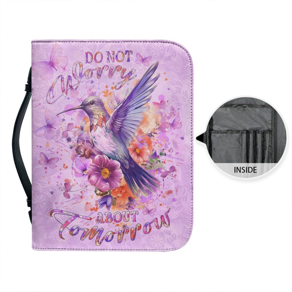 Personalized Purple Hummingbird Bible Cover