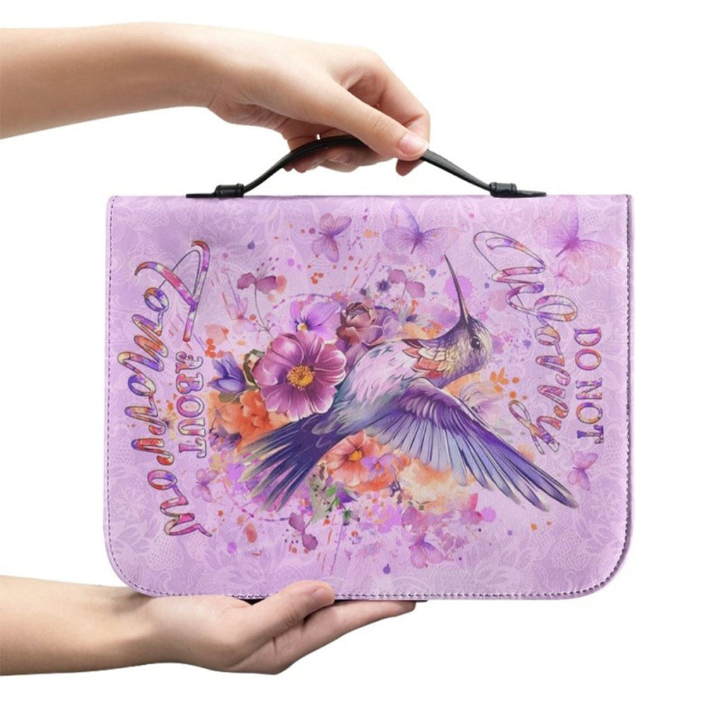Personalized Purple Hummingbird Bible Cover