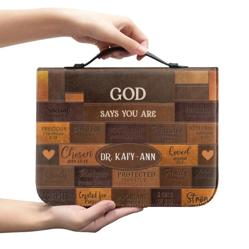 God Says You Are Personalized Bible Cover