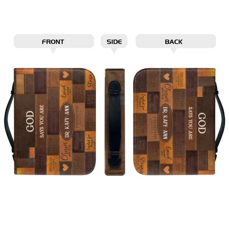God Says You Are Personalized Bible Cover