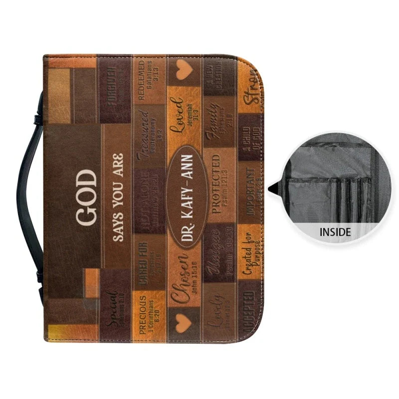 God Says You Are Personalized Bible Cover