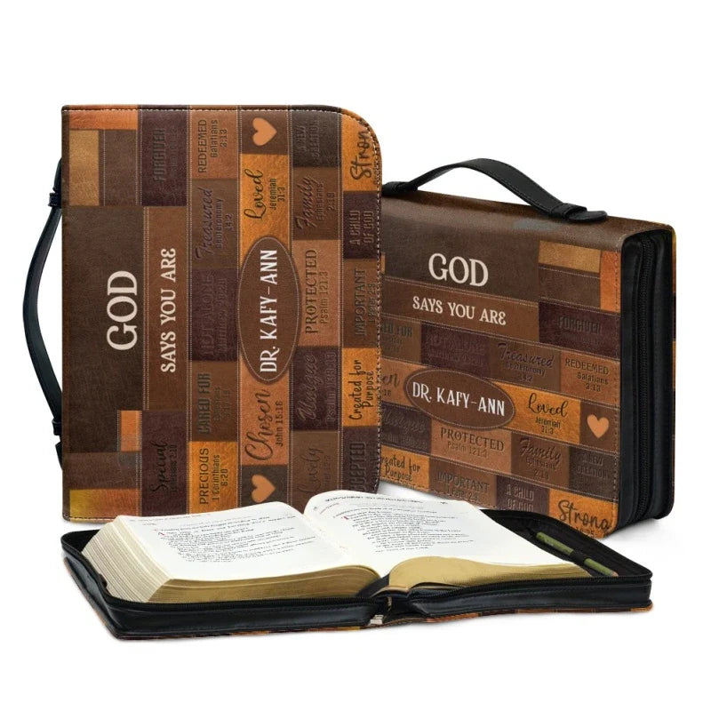 God Says You Are Personalized Bible Cover