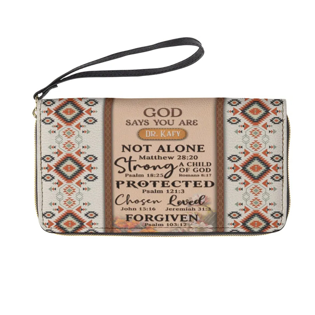 Personalized God Says You Are Clutch Purse