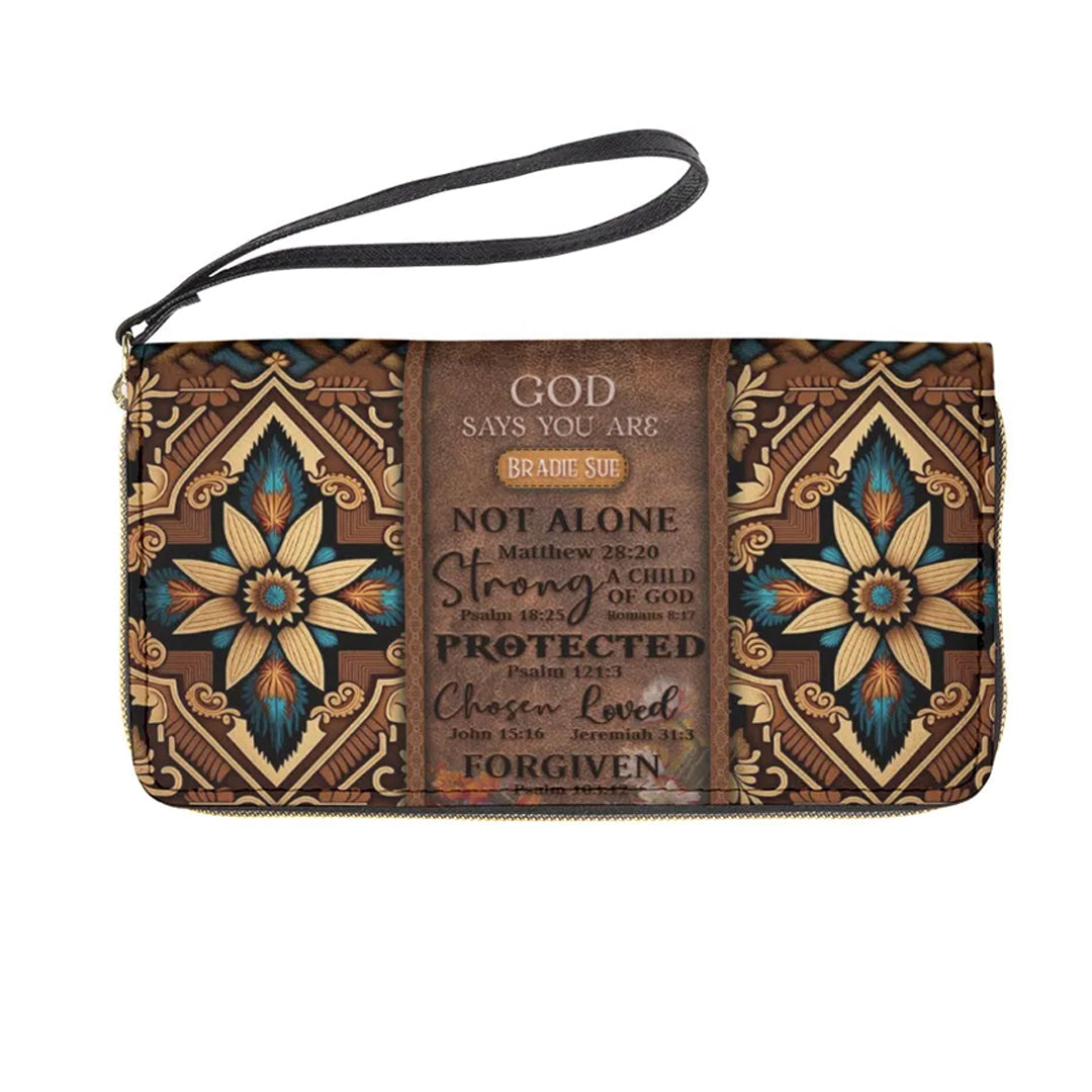 Personalized God Says You Are Clutch Purse