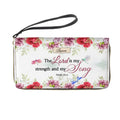 The Lord Is My Strength Personalized Clutch Purse