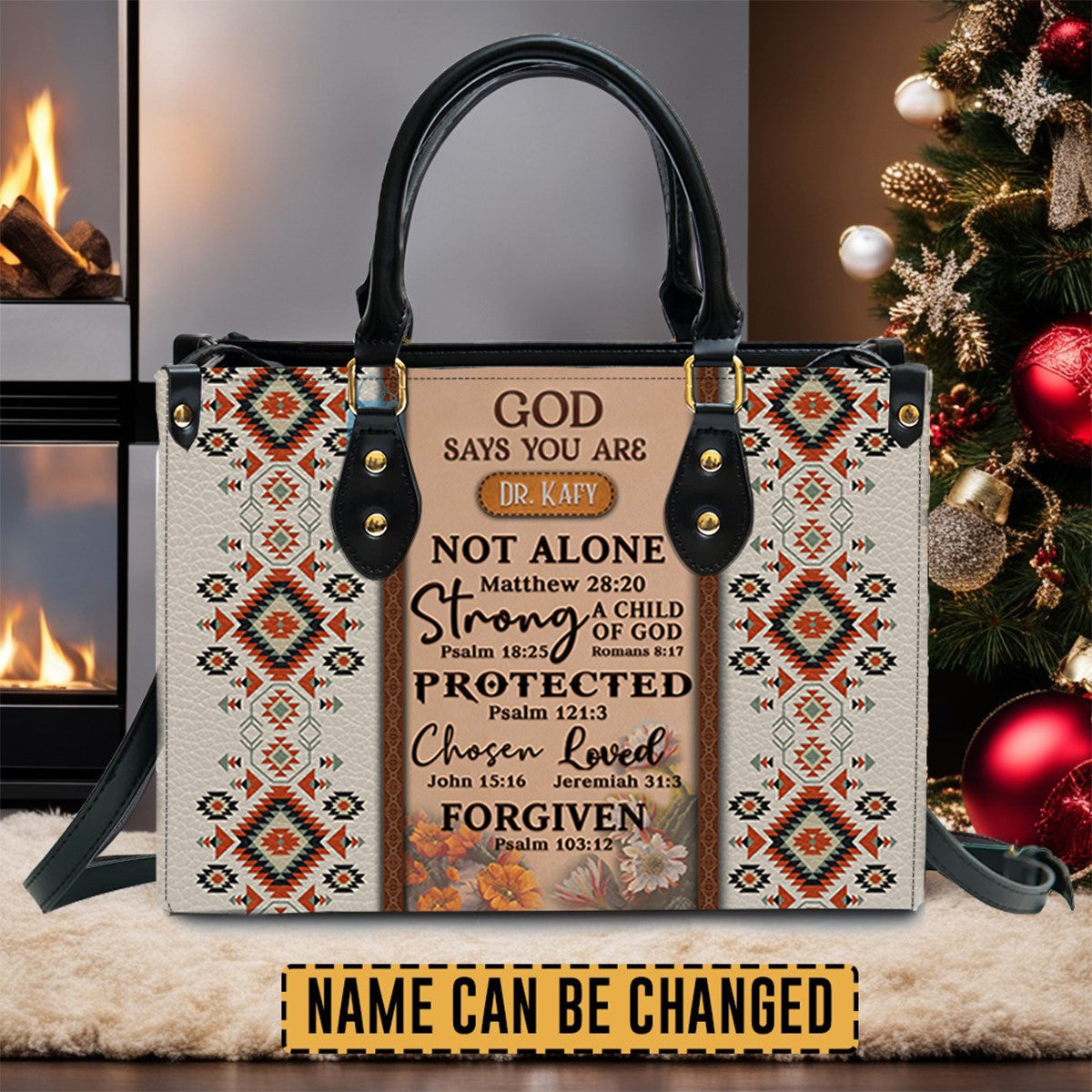 God Says You Are Southwest Leather Handbag