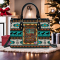Be Still And Know I Am God Leather Handbag
