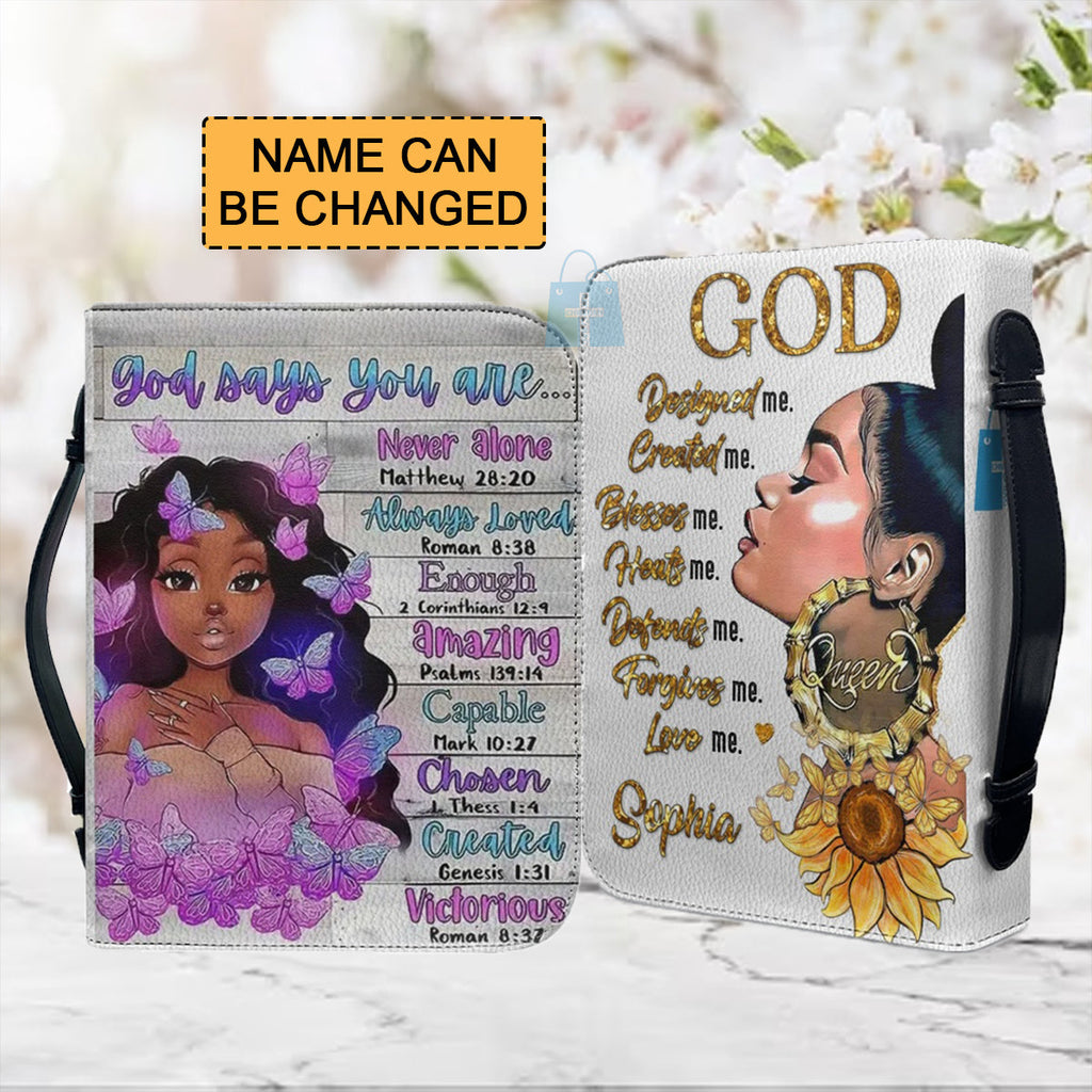 God Says You Are Personalized Bible Cover