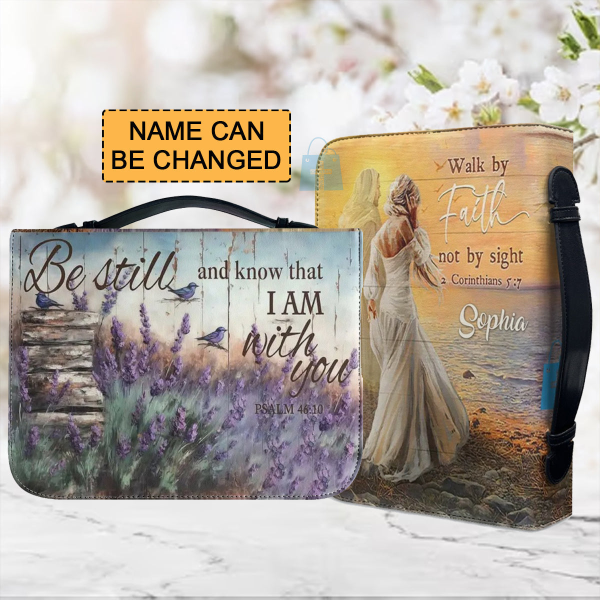 Walk By Faith Personalized Bible Cover