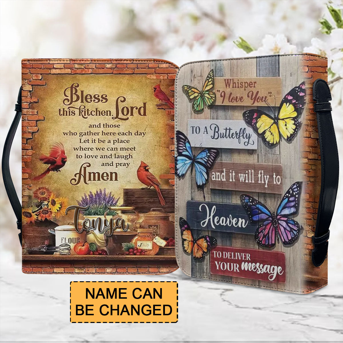 Personalized Bless This Kitchen Lord Bible Cover