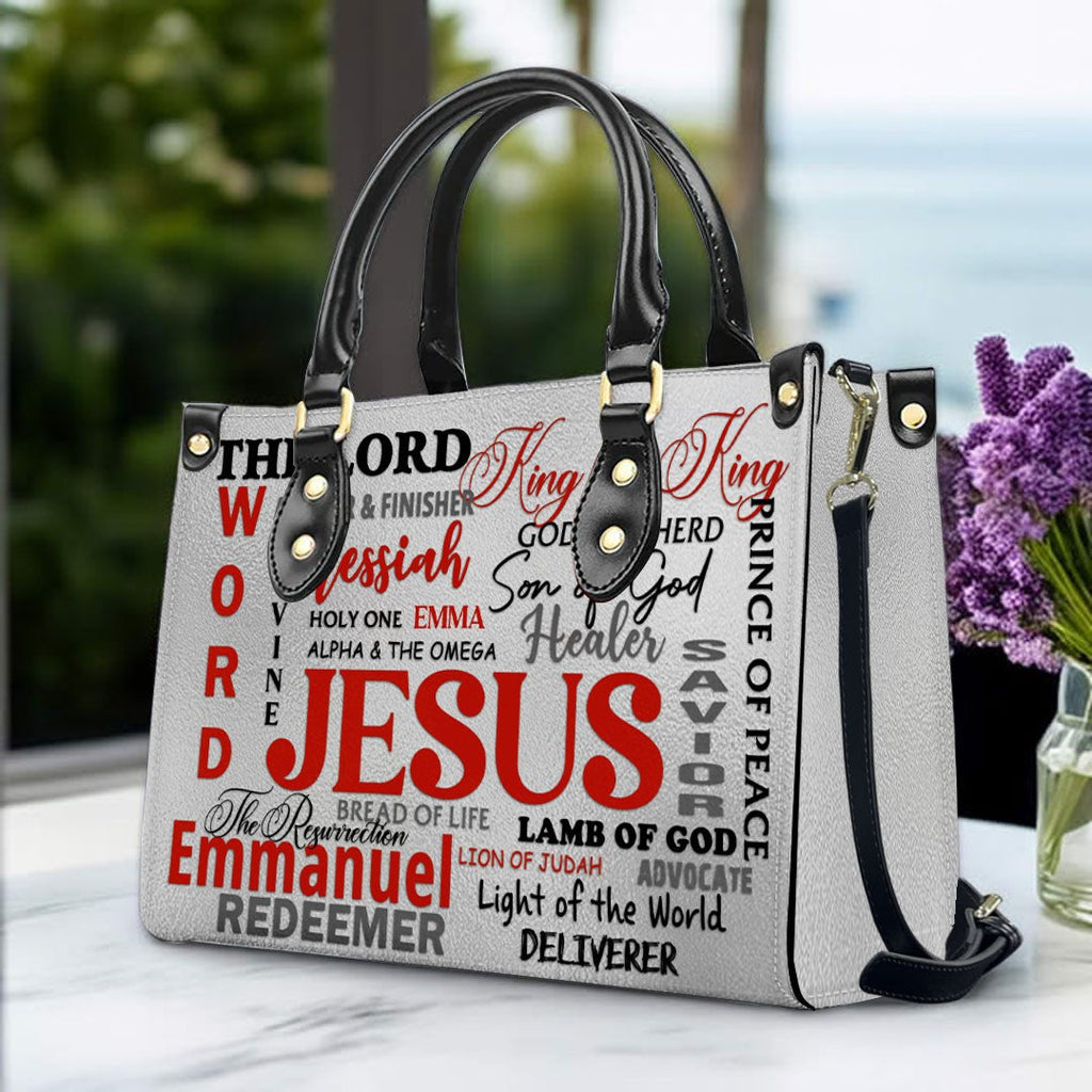 Personalized Christian Faith Leather Handbag