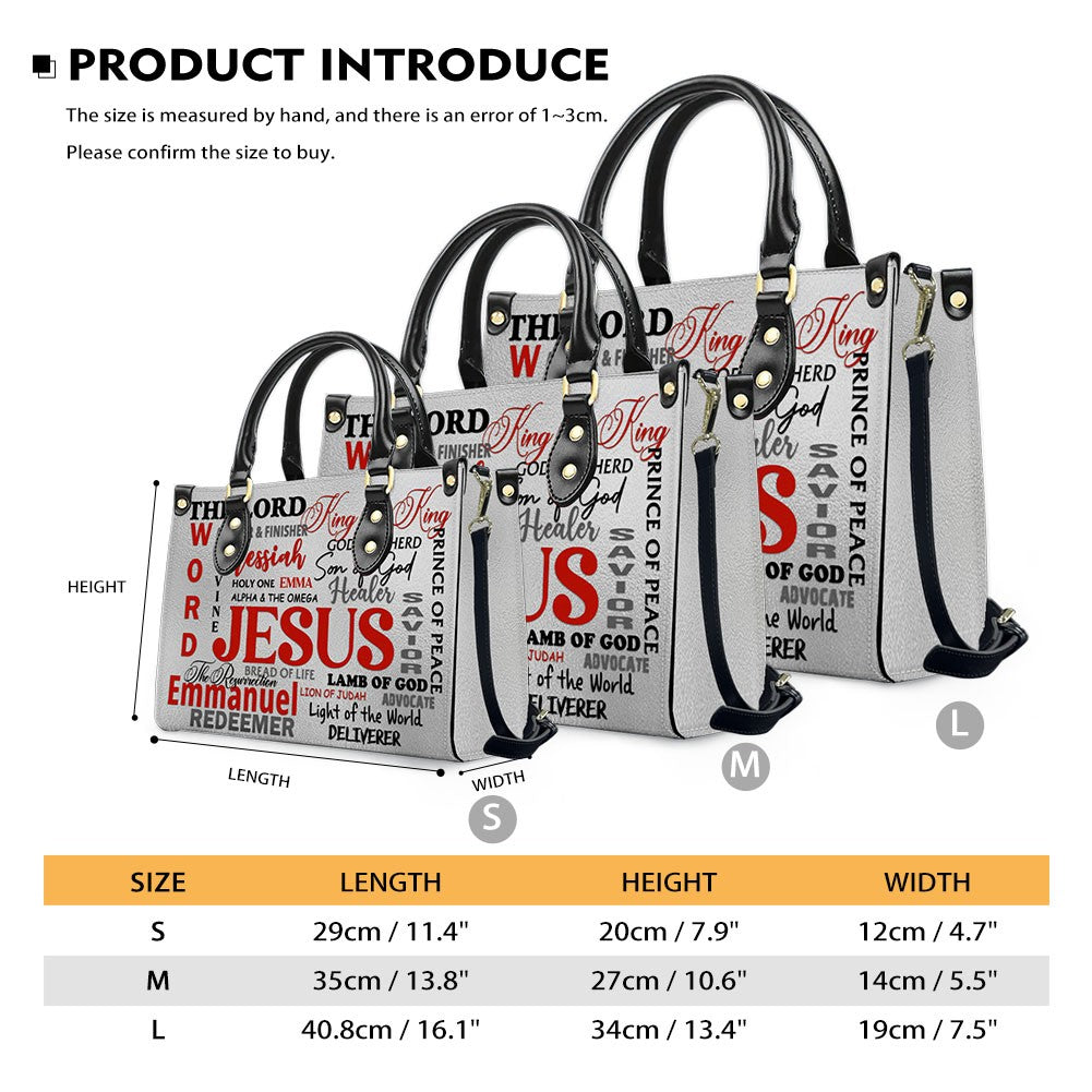 Personalized Christian Faith Leather Handbag