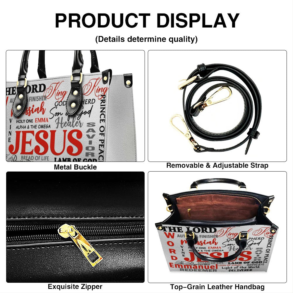 Personalized Christian Faith Leather Handbag